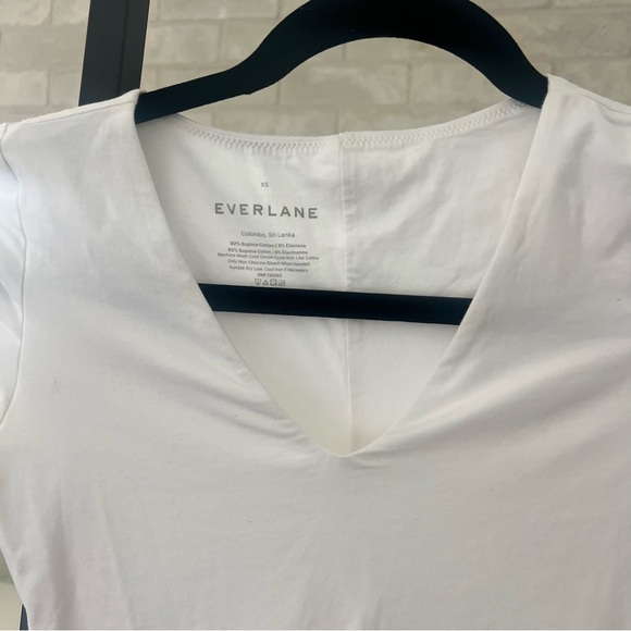 Everlane White Long Sleeve Bodysuit - Picture 6 of 8